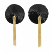 NIP033 Love In Leather Chain Nipple Tassels - Black NIP033 Love In Leather Chain Nipple Tassels - Black